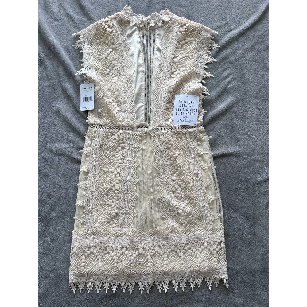 Free People Cream Crochet Dress - Picture 2 of 3